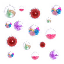 Openable Hanging Hollow Christmas Ornament Clear Plastic Ball